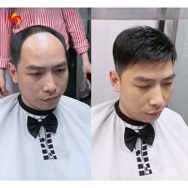Rambut palsu untuk lelaki berambut pendek, tompok botak, rambut ...