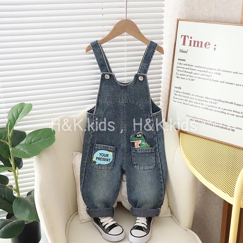 Product Introduction of Yếm jean chú cas sấu xanh Cho Bé 4