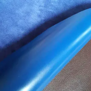 Kulit Sapi Lembaran Pull Up warna Biru Elektrik