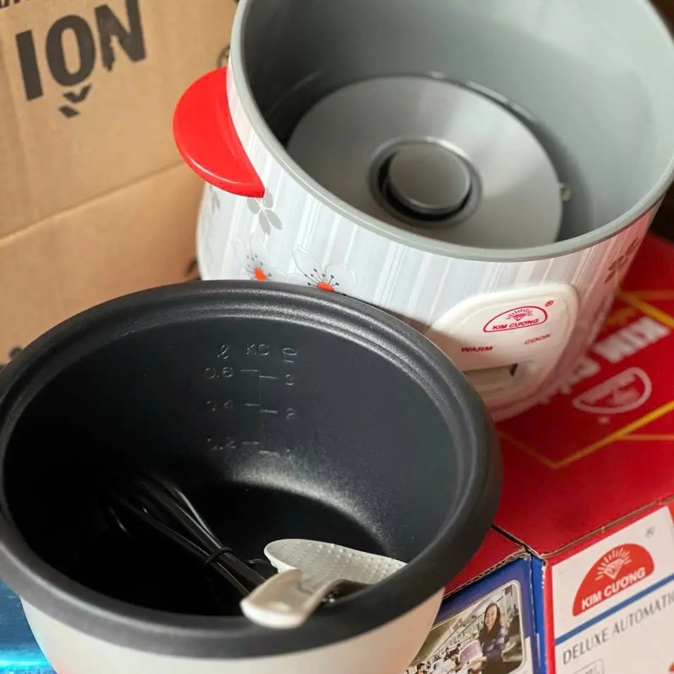 Nồi cơm điện kim cương dung tích 0,6 lít (lòng nồi chống dính) Cooker - Nấu Cơm