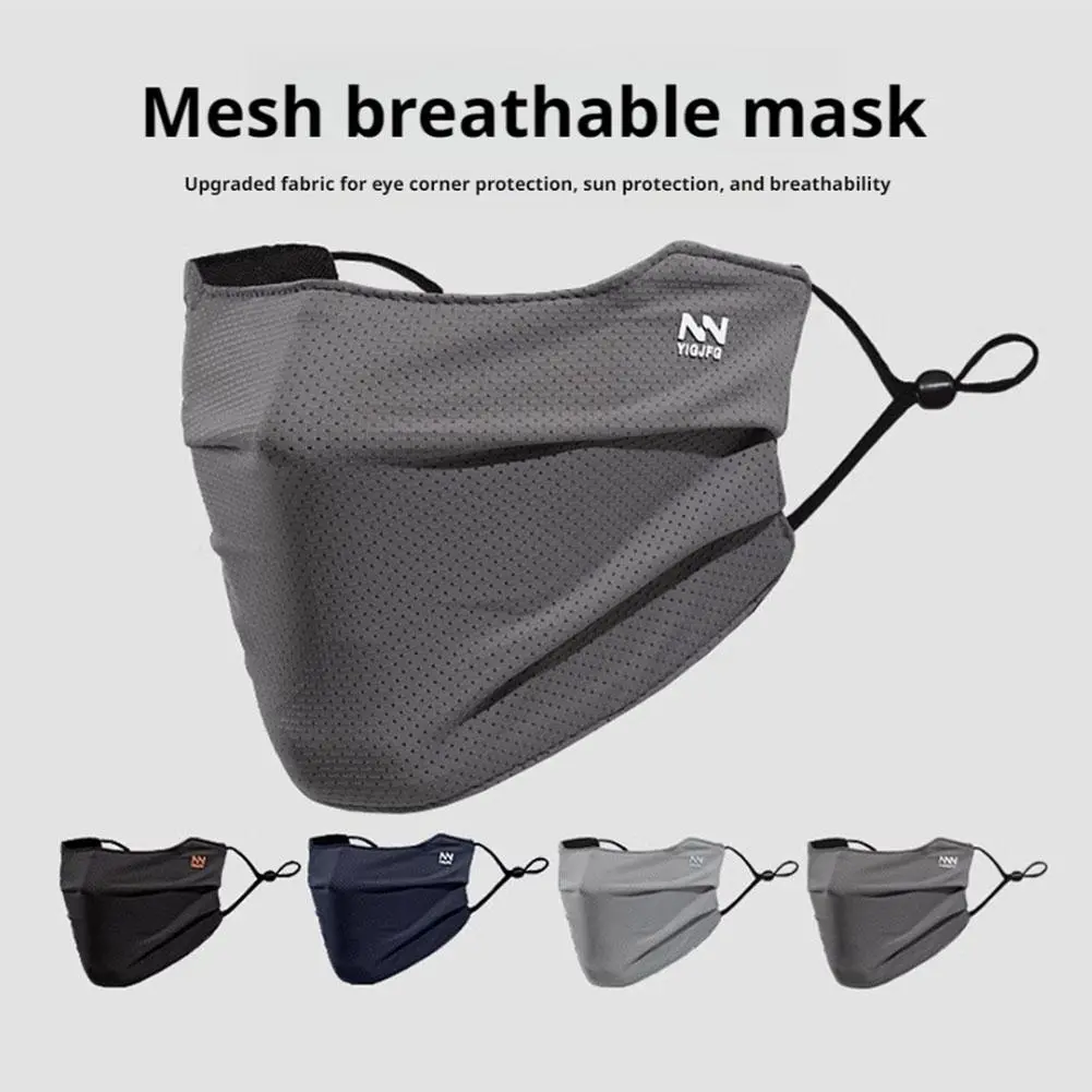 Anti-UV Face Cover Washable Hyaluronic Acid Face Mask Outdoor Running Cycling Sports Sun Protection Mask
