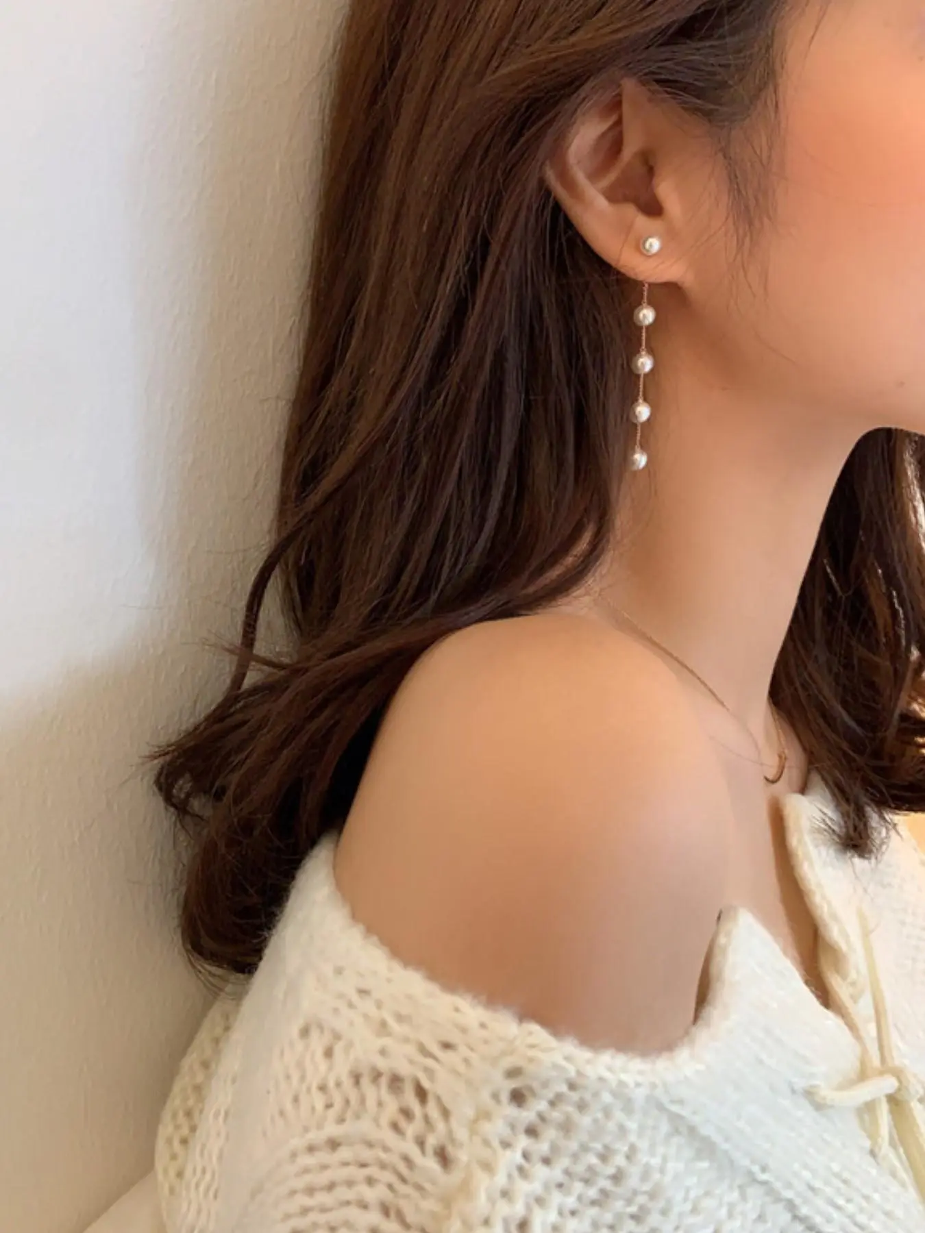 Elegant Faux Pearl Decorated Earrings, Fashionable Jewelry for Women, Trendy All-match & Exquisite Jewelry for Birthday Gift