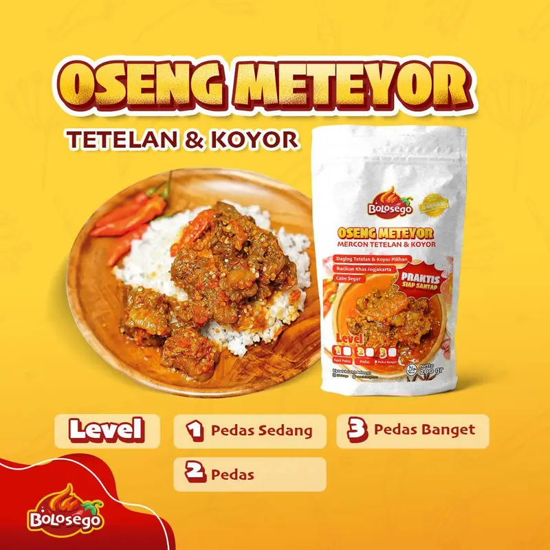 PAKET JAGOAN BARU BOLOSEGO (2 PACK OSENG IGA MERCON + 1 PACK OSENG METEYOR) 2