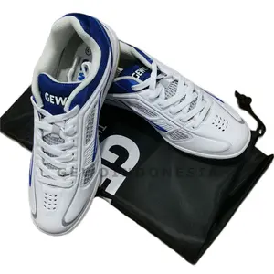 GEWO Smash Flex White Blue - Shoes Sepatu Olahraga Pingpong Tenis Meja
