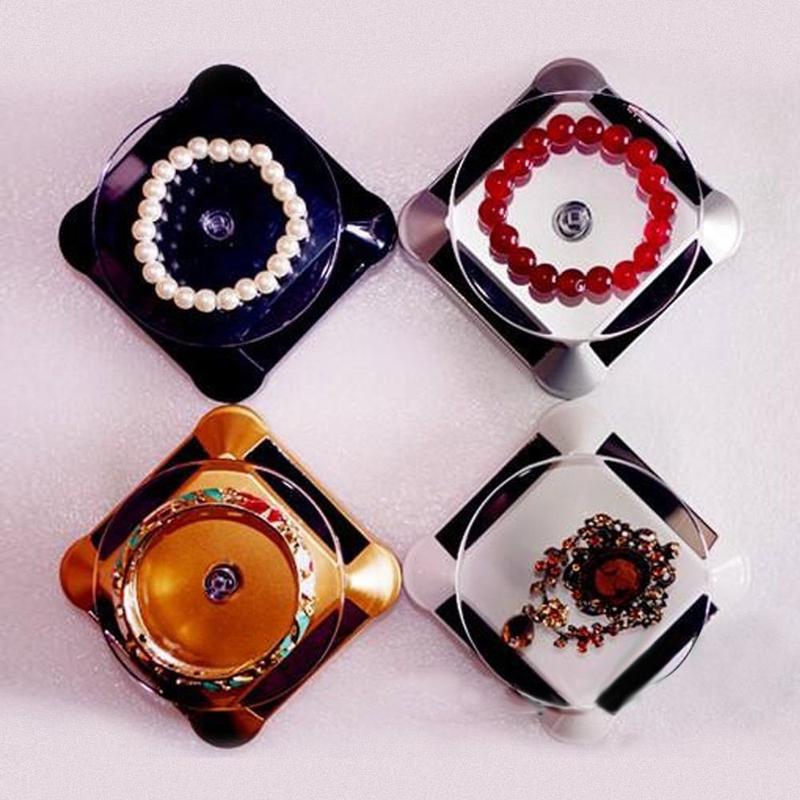 Product Introduction of Mini 360° Turntable Automatic Rotating Watch Holder Display Stand Display Stand Solar  Display Stand Light Organiser 12