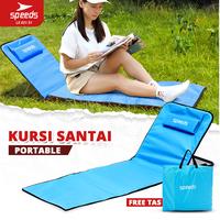 Gambar SPEEDS Kursi Lesehan Pantai Lipat Portabel Kursi Lantai Camping Outdoor Santai Multifungsi Foldable 031-51 - 12 HITAM dari Speedss Official Store Kota Surabaya 1 Tokopedia