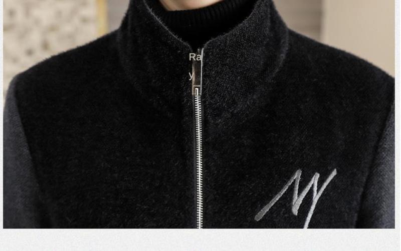 Product Introduction of 2024 new men's letter casual jacket, zipper cardigan design, comfortable and soft fabric, casual and versatile. 22