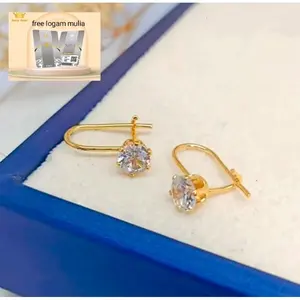 Anting Titanium Desi Anak Perempuan Anti Karat Dan Anti Luntur Perhiasan   Asli Ori