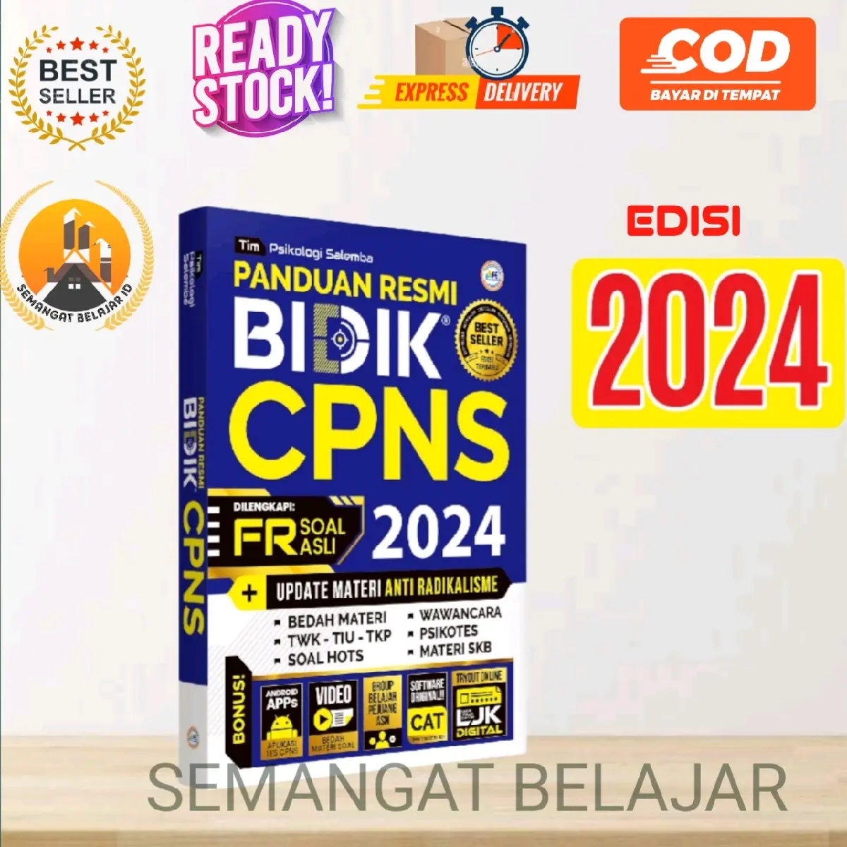BUKU CPNS 2024 BUKU PANDUAN RESMI BIDIK CPNS 2024 SESUAI FR TERBARU DILENGKAPI DENGAN SOAL TRYOUT Soft Cover