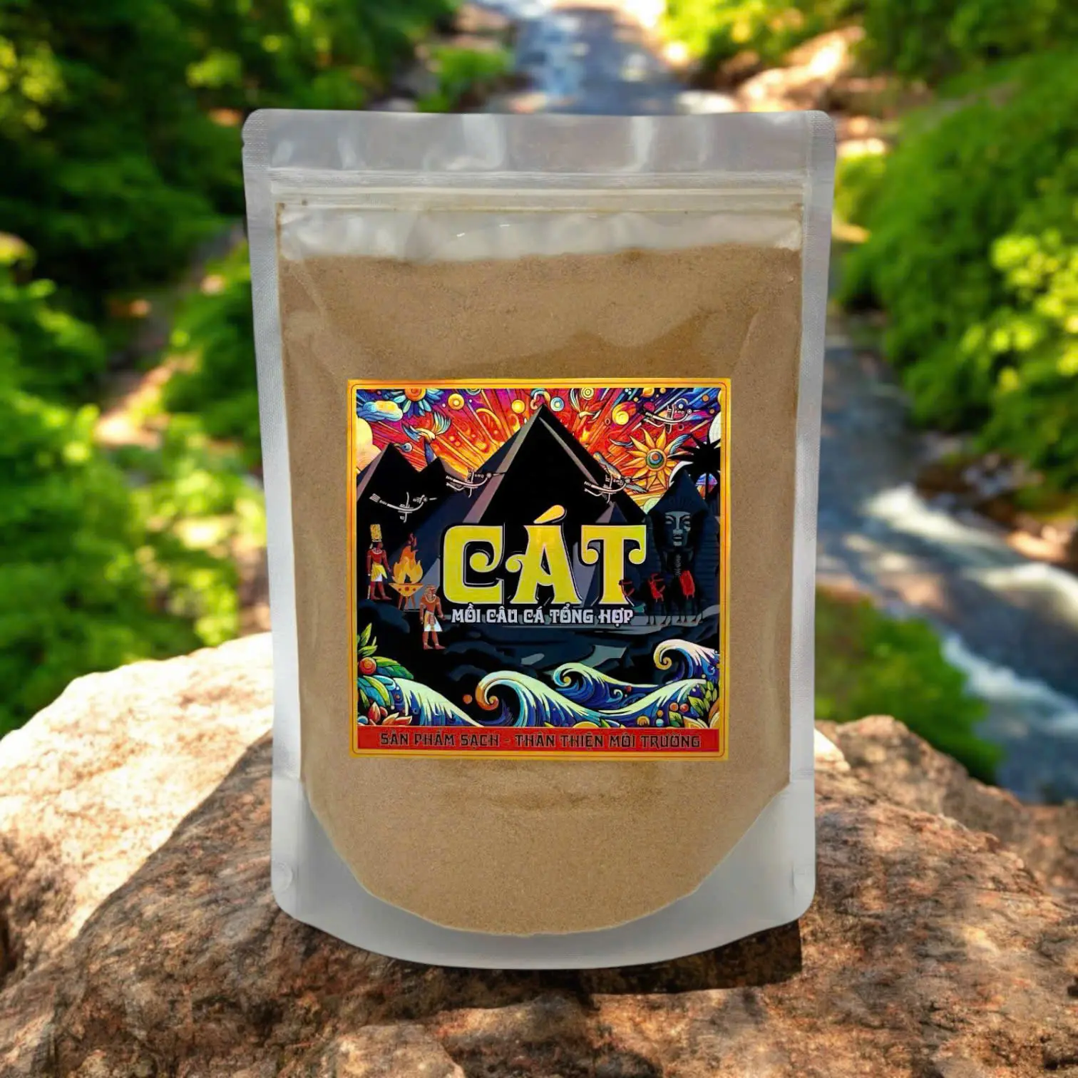 [CHÌ LÁ SHOP] Mồi Câu Cát (Gói 1kg) - Mồi Câu Cá Chép