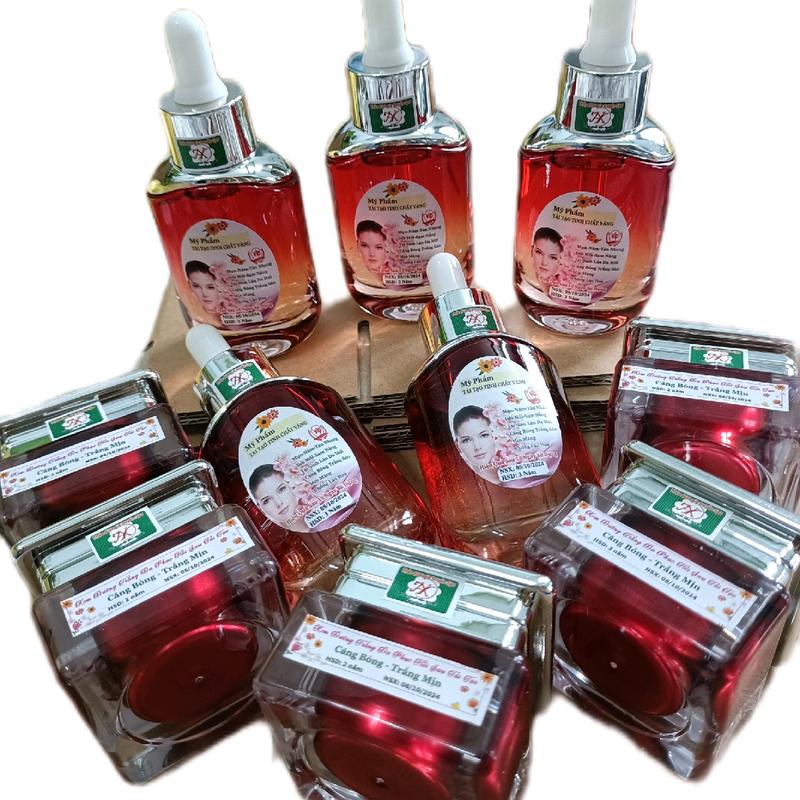 sỉ tặng 5 nạ 5 combo tinh chất VIP đỏ trị mụn thâm nám tàn nhang Skincare Làm Đẹp Da