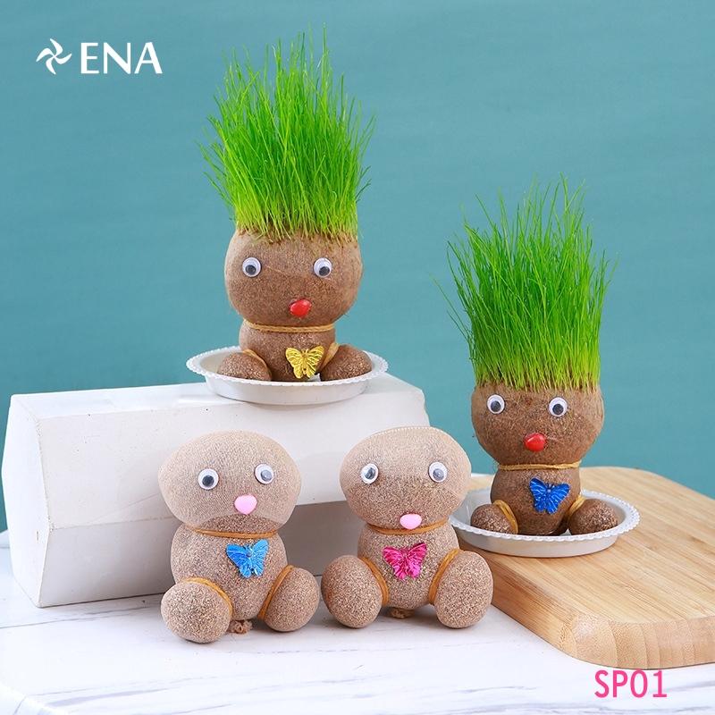 Búp Bê Cỏ Búp Bê Cỏ Mọc Tóc Búp Bê Đầu Cỏ Trang Trí Bàn Làm Việc Làm Quà Tặng Cho Bé Dễ Thương Xinh Xắn Decor Phòng