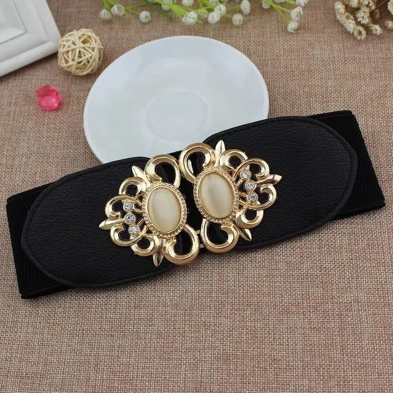 Belt for Dress Elastic Waistband Belt Women Fashion Belt Female