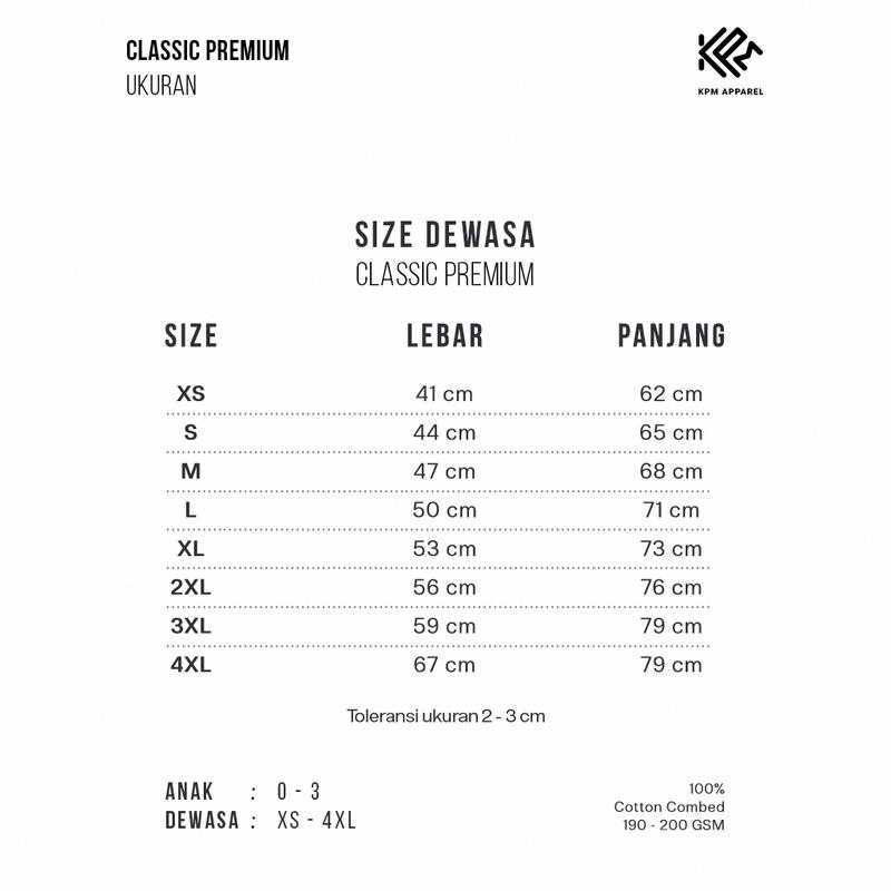 Product Introduction of [BELI 1 DIKIRIM 2] KPM Apparel 2 Pcs Kaos Classic Premium Reguler dan Big Size Cotton Combed 20s Nyaman Polos Basic Pendek 7