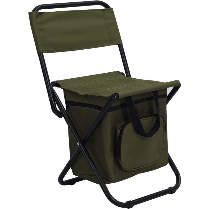 TikTok Shop HOT Lightweight Portable Chair with Cooler Bag and Folding Backpack Ideal for Camping Hunting Fishing and Hiking