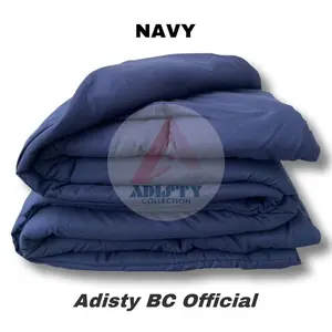 BEDCOVER SAJA POLOS MOTIF BIRU NAVY TERMURAH UKURAN KUMPLIT BERBAHAN PREMIUM TOP QUALITY BAHAN ADEM DAN HALUS ANTI LUNTUR