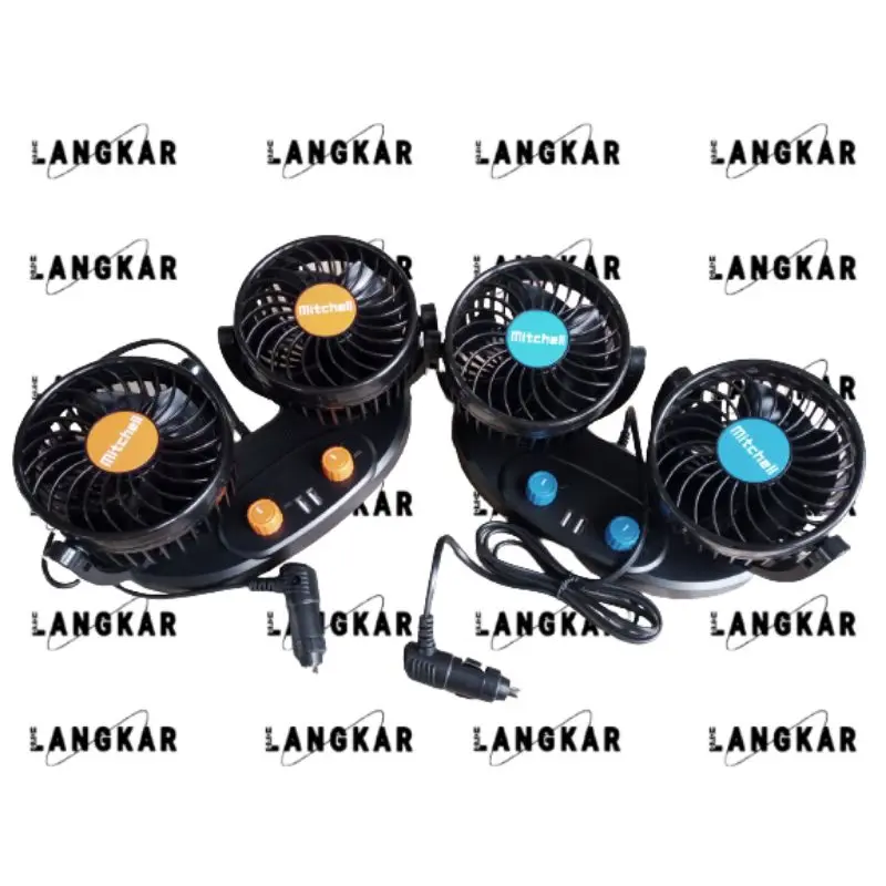 KIPAS ANGIN MOBIL DUAL USB PORT MITCHELL HX-T357 HX-T358