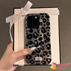 Case HP Untuk IPhone 11 15 13 12 14 Pro Max 7Plus 8Plus XR 7 8 6S 6 15 14 Plus X XS Max SE 2020 Niche Senior Niche Layar Leopard Layar Leopard Soft Cover