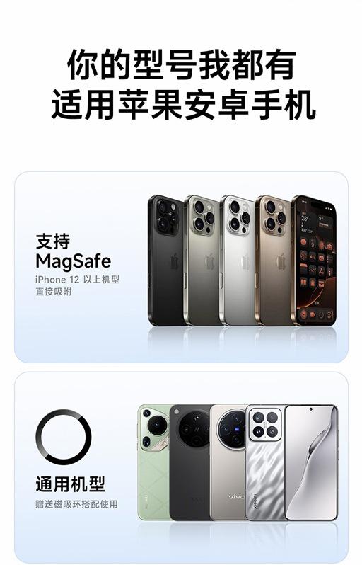 Product Introduction of MagSafe Mount Car Mount Rotating Magnetic Mount Wireless Charging Car Phone Holder for Car Use 39
