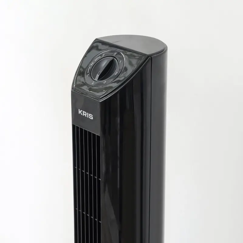 AZKO Kris Kipas Angin Berdiri - Hitam Standing Fan Penyejuk Ruangan Kipas Lantai 4