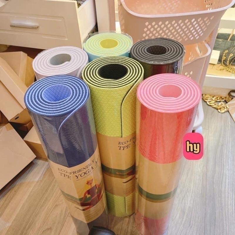 Thảm tập Yoga-tập gim chống trượt tập tại nhà 2 lớp chuẩn đẹp 5