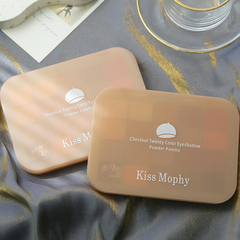 Product Introduction of 20 color chestnut eyeshadow tray Pearl matte crisp rice eyeshadow beginner makeup eyeshadow 4