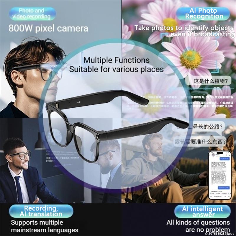 Smart Glasses 8 Million Camera AI Real Time Translation Eyewear Bluetooth Sunglasses Shoot Audio Call Video Player M02S 290mAh - Image 3