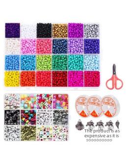 Product Introduction of Cross-Border Hot-Selling Children's Handmade Crystal Loose Beads Alloy Bracelet DIY Beading Material Kit Jewelry Accessories Gift Box Set 8