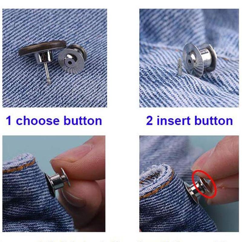 Product Introduction of Adjustable Removable Jeans Button Nail Free Metal Button Button Accessories Clothing Clothing P7M8 12