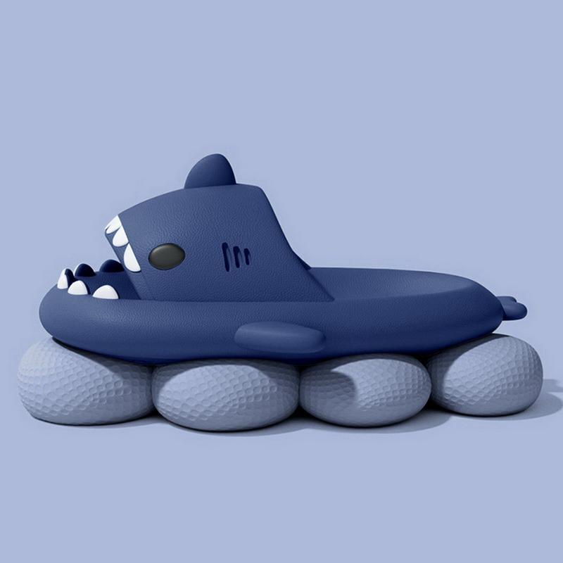Cute Shark Slippers For Couple Anti-Skid EVA Solid Color Slipper Women Outdoor Cool Indoor Household Funny Shoes 1