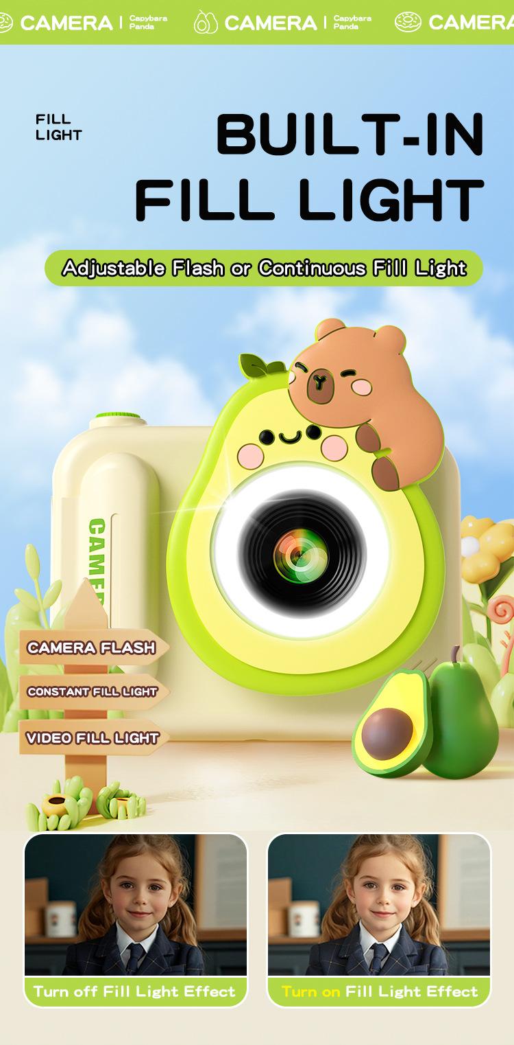 Product Introduction of Factory Direct Sales Customized Modified Children Panda Camera Toy Boy Cartoon Digital Polaroid Cross-Border Toy 2