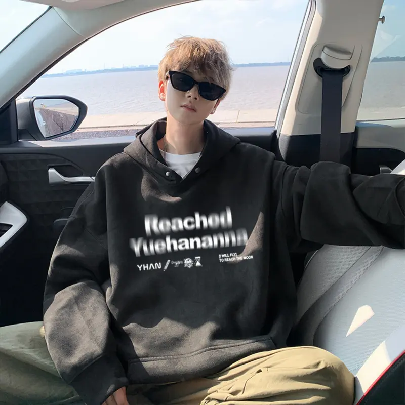 Áo hoodie mũ 2 lớp in readched , dáng thụng tay bồng,fom unisex từ 40 - 75kg, chất nỉ tàu, mặc đơn , mặc đôi , mặc nhóm... Nam Menswear 2