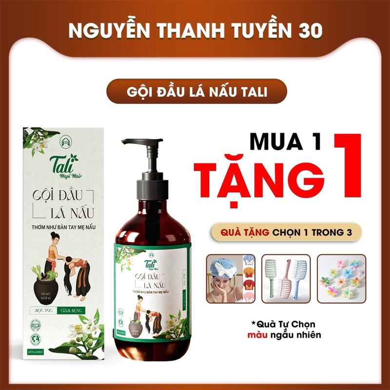 Dầu Gội Đầu Lá Nấu TALI Chăm Sóc Tóc - Chai 300ml - Làm Sạch Tóc và Da Đầu, Nuôi Dưỡng Tóc và Giảm Gàu