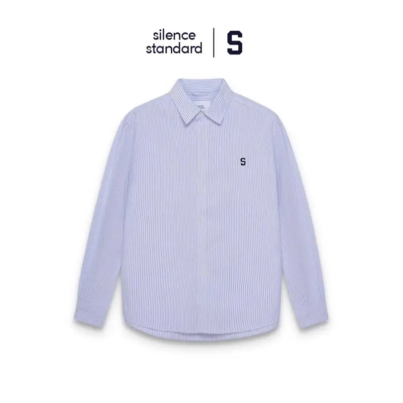 Áo sơ mi SilenceStandard Premium Oxford Logo S/Stripe Menswear Nam [SO02]