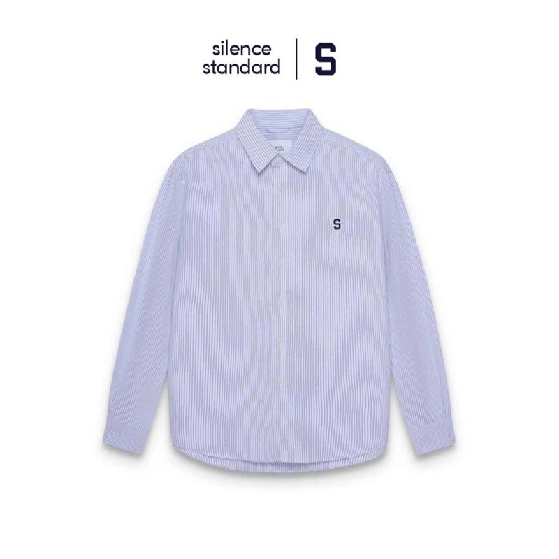 Áo sơ mi SilenceStandard Premium Oxford Logo S/Stripe Menswear Nam [SO02]