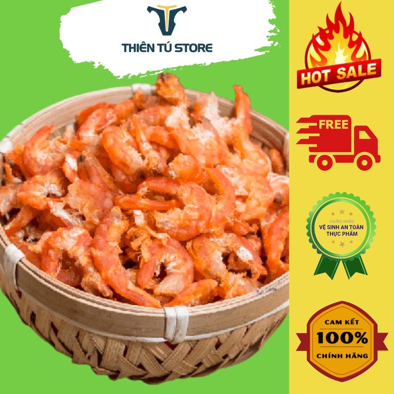  Tôm khô Cà Mau loại 1 Thiên Tú Store phơi sấy tự nhiên thịt dai thơm ngon  bổ dưỡng không mặn không phẩm màu 