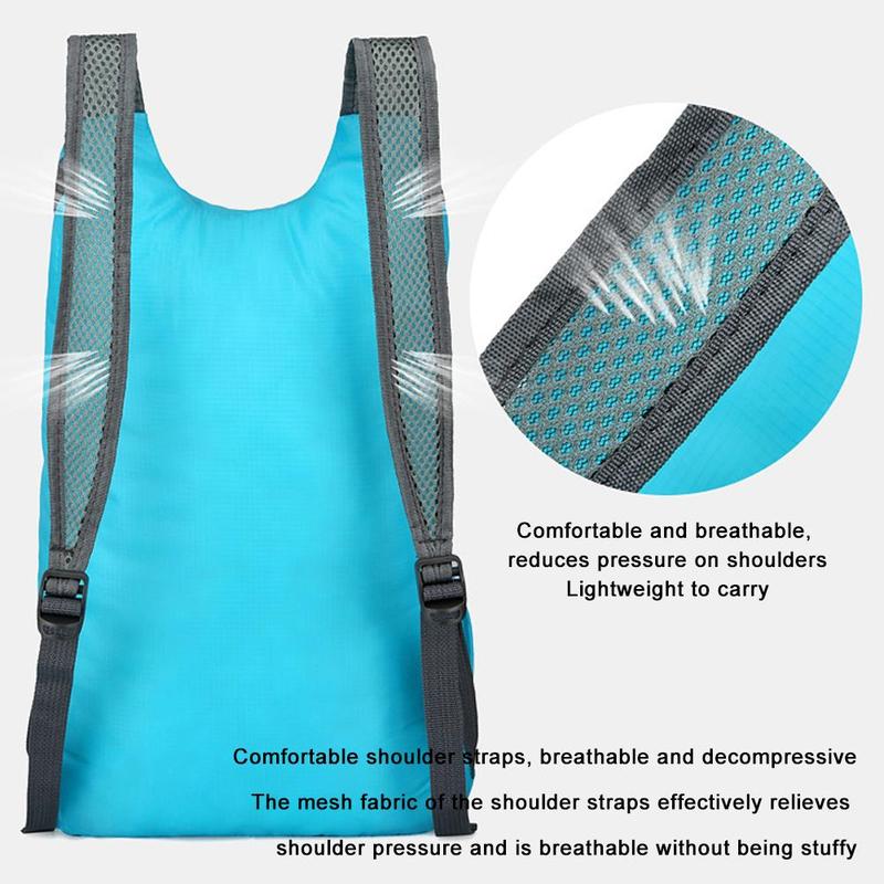 Product Introduction of Ultralight Foldable Waterproof Backpack Outdoor Hiking Bag Camping Sports Bag For Men Women T1E7 34