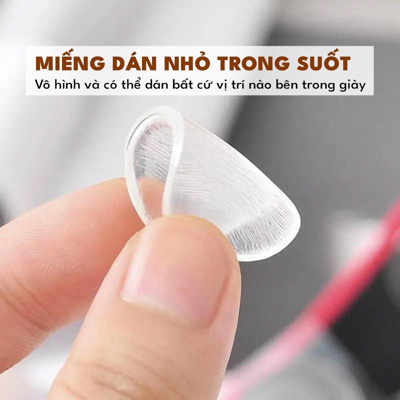 Product Introduction of Miếng silicon đệm lót êm chân khi mang giày, bảo vệ chân cọ xát vào giày trong suốt chống trượt 462 2