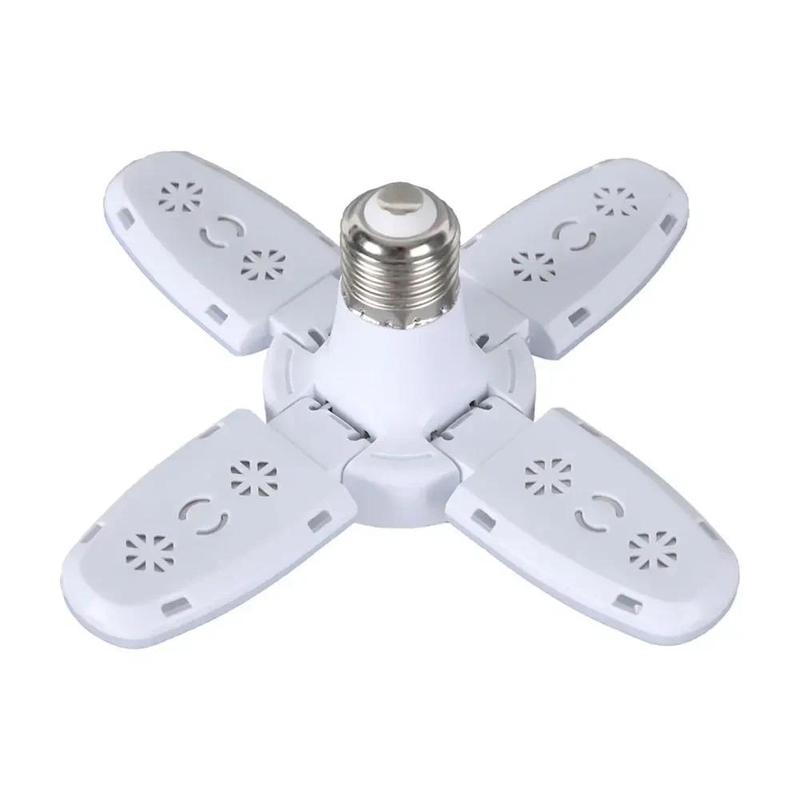 Product Introduction of 28W Fan Shape LED Bulb E27 LED Lamp Foldable 220V 110V Light Bulbs For Home Living Room Warehouse Garage Ceiling Light 33