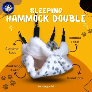 Sleeping Pouch Sugar Glider Model Hammock/Tempat Tidur Sugar Glider