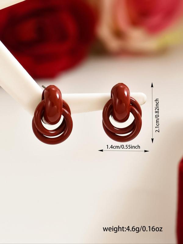 Elegant Knot Design Dangle Earrings for Women, Fashionable Minimalist Stud Earrings for Party & Daily Decor, Trendy All-match & Exquisite Vintage Jewelry for Gift, Gifts for Her 3