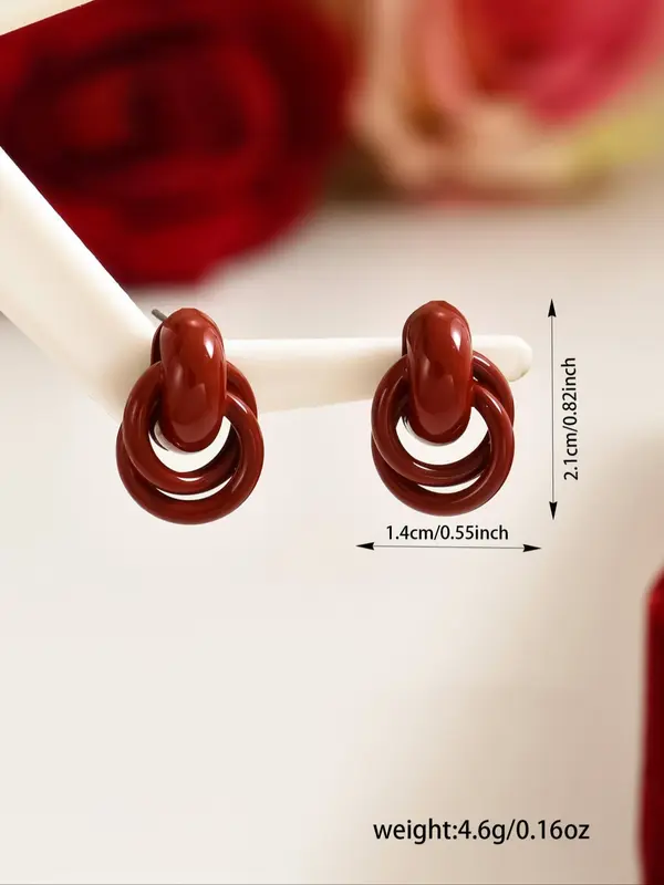 Elegant Knot Design Dangle Earrings for Women, Fashionable Minimalist Stud Earrings for Party & Daily Decor, Trendy All-match & Exquisite Vintage Jewelry for Gift, Gifts for Her 3