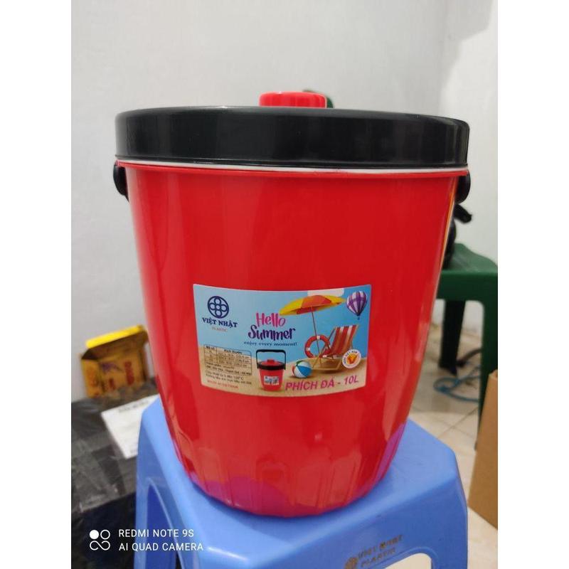 PHÍCH ĐÁ 10 LÍT VIỆT NHẬT /BÌNH GIỮ NHIỆT/ THÙNG ĐỰNG ĐÁ. {{store}} Bag Nhung Đồng Nam