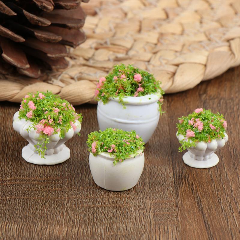 Product Introduction of [zfe]1:12 Dollhouse Mini Furniture Accessories Mini Green Plant Bonsai Flower Pots 12