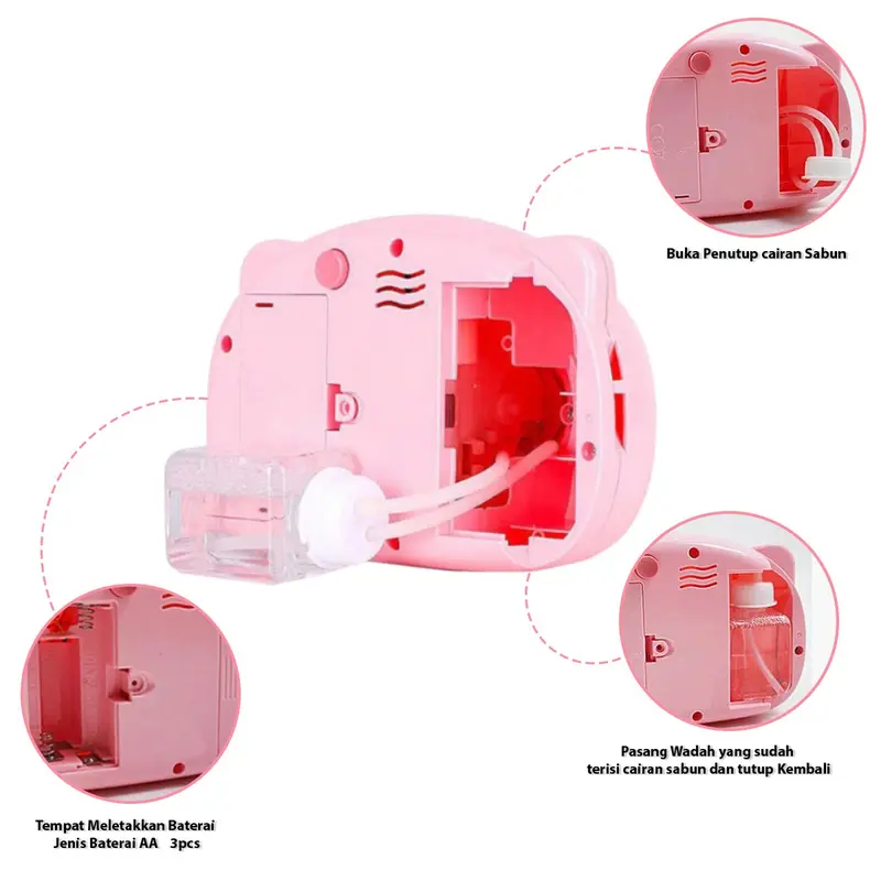 [COD] GD M92 Mainan Gelembung Sabun Bentuk Kamera Buble Ada Lampu dan Musik 1