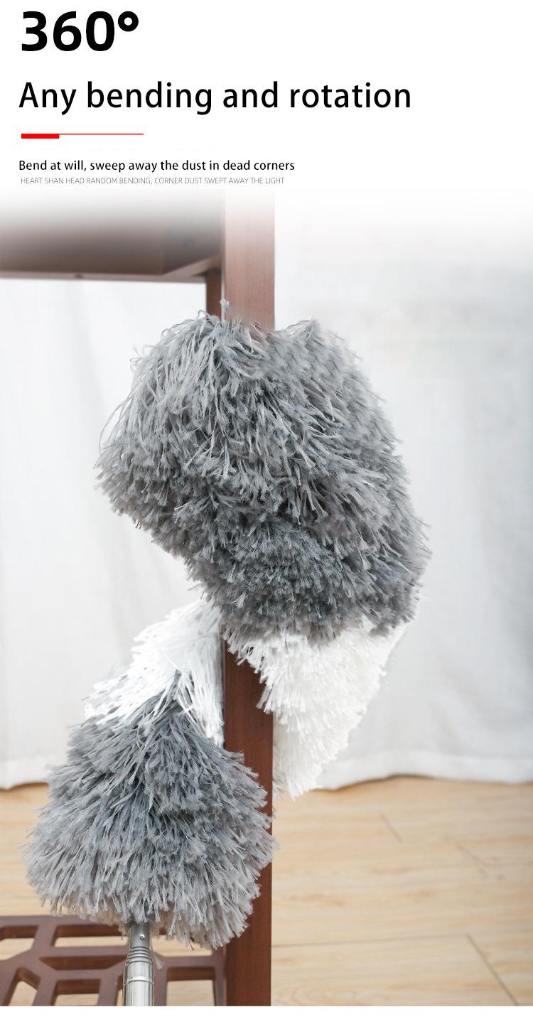 Product Introduction of Yisimoer Duster Extendable duster brush 300CM Adjustable Stretch Extend Microfiber Feather Duster Household Dusting Brush Stainless Steel Telescopic Retractable Household Dusting Brush For Cleaning Dust remover 6