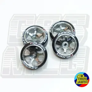 TG Racing 4Pcs Metal Velg Rims TE37 22mm Off 2.5