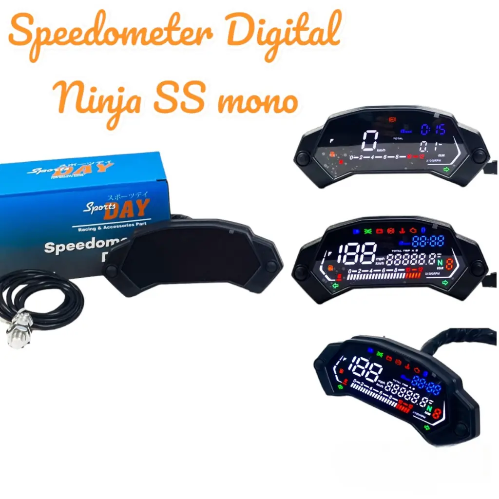 Speedometer Ninja SS Mono Full Digital Spido Digital ninja Mono 250 fi full digital Sportday Pangkon CNC