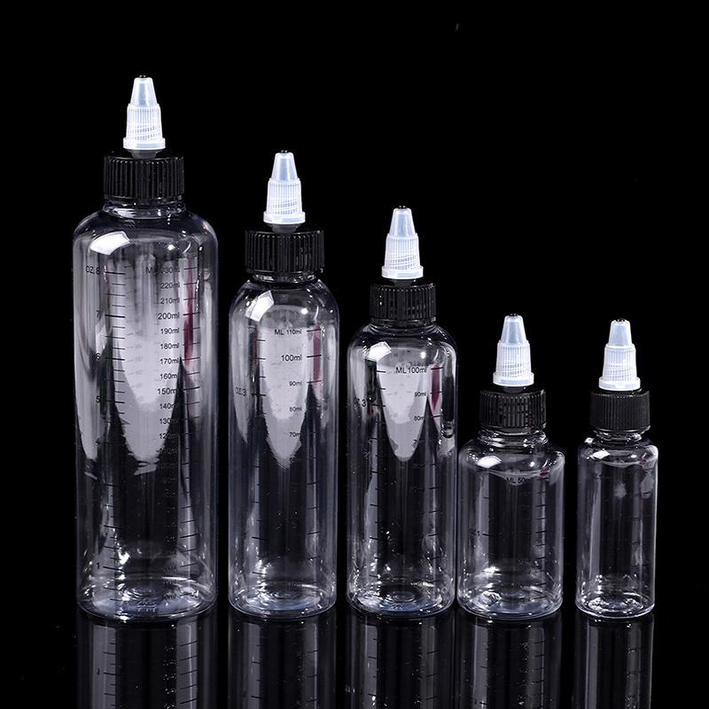 Product Introduction of 30ml-250ml Plastic PET Liquid Capacity Dropper Bottles Pigment Ink Containers Transparent Organiser 18