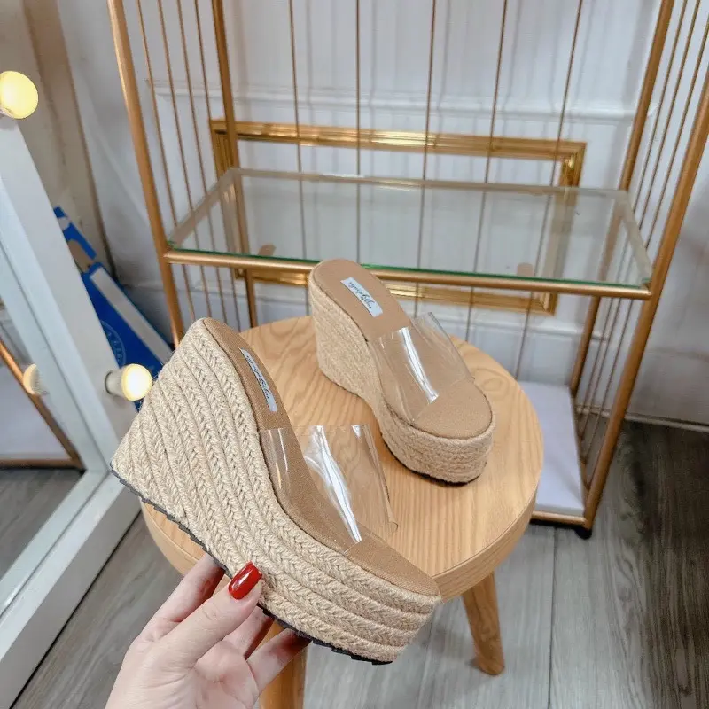 Q200 : 12CM/9CM: Chuẩn Size : Dép xuồng đế Cói phối quai Meka sang chảnh Nhẹ Êm Mẫu Mới 4